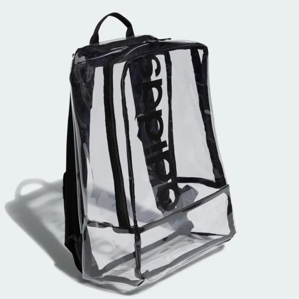 ADIDAS Clear/Transparent Backpack/Game School Bag Linear NEW - Picture 3 of 6